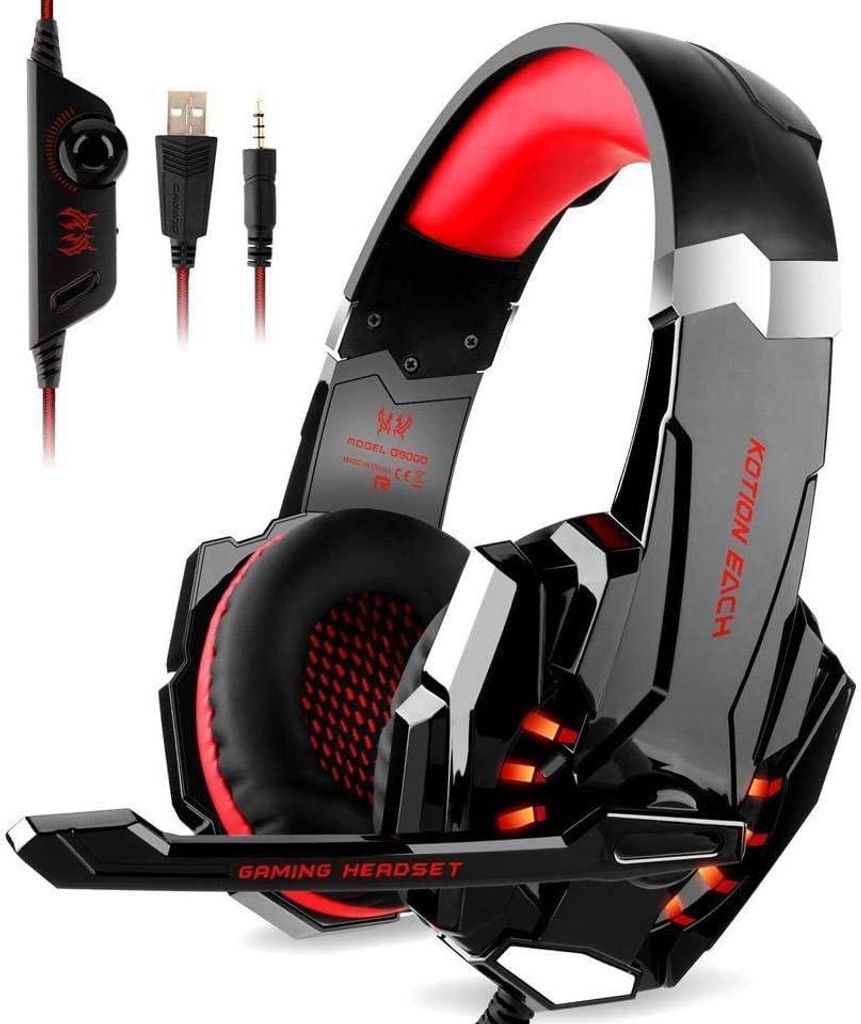 Kotion Each Gaming Headset G9000 mit Mikrofon für PS4 Xbox Produktbild 