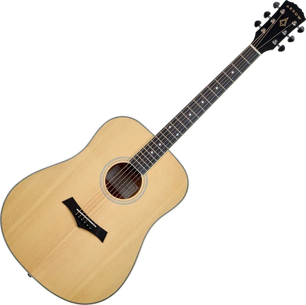 Guitare Acoustique Arrow Gold D Natural - Dreadnought Finition Brillante