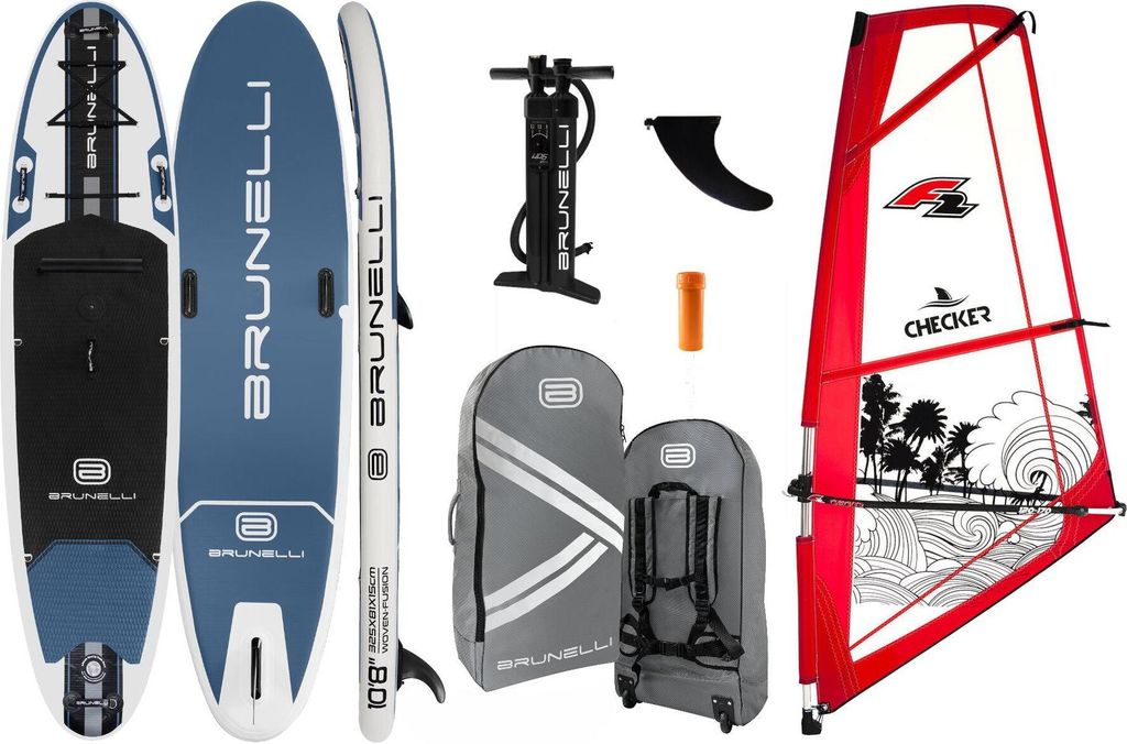 BRUNELLI 10.8 Tavola da windsurf SUP a doppio strato Stand Immagine del prodotto 