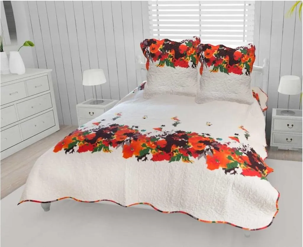 Couvre-lit microfibre fleuri pour rénover votre décoration de chambre