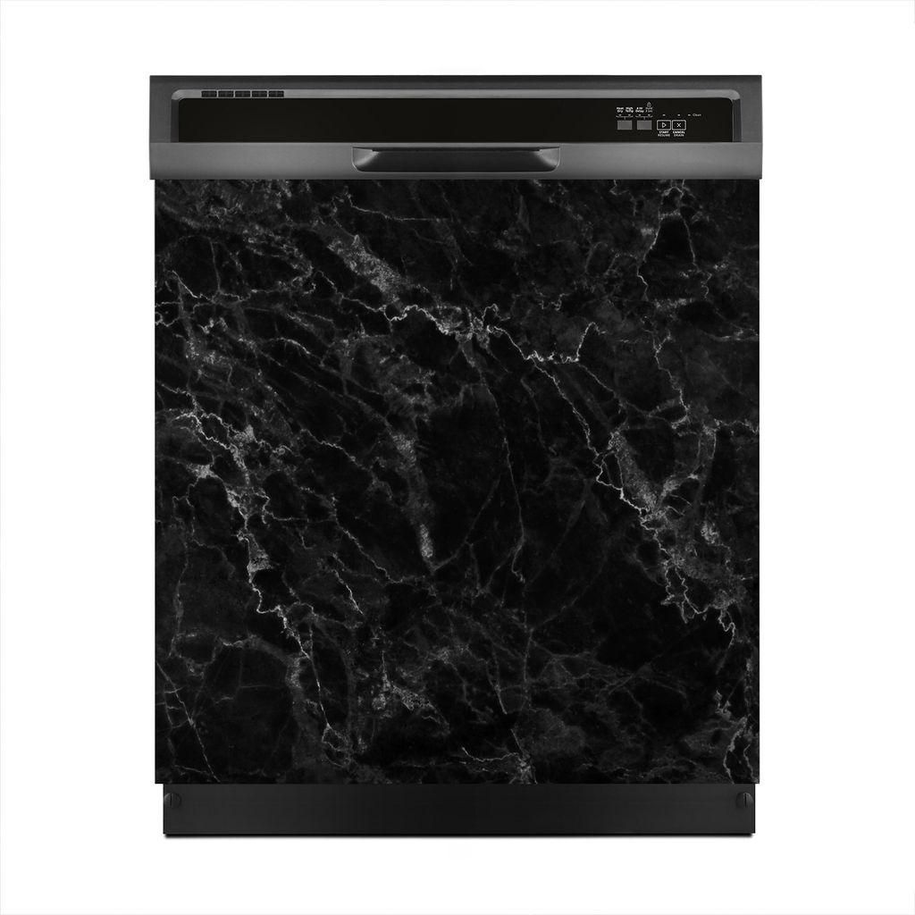 Aufkleber sticker 60x60 cm Dekorative folie Spülmaschine - schwarz Marmor