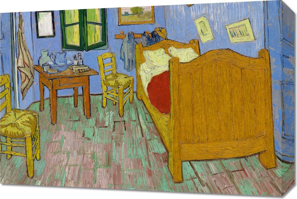 Bild 60x40cm Das Schlafzimmer, Van Gogh Vintage für das Wohnzimmer