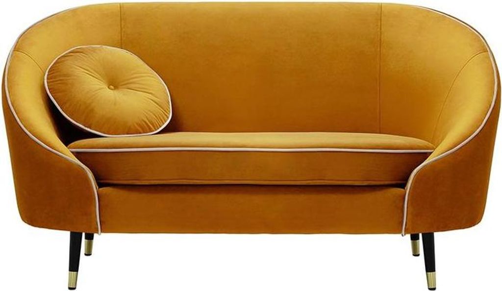 Zweisitzer-Sofa Kooper-Velluto 8-Contrast piping-brass