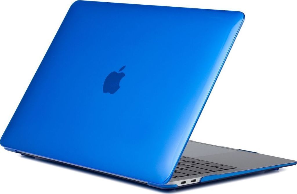 Mobigear Glossy MacBook Air 13 Zoll (2018-2020) Hardcase Hülle MacBook Case - Dunkelblau - Model A1932 / A2179 / A2337
