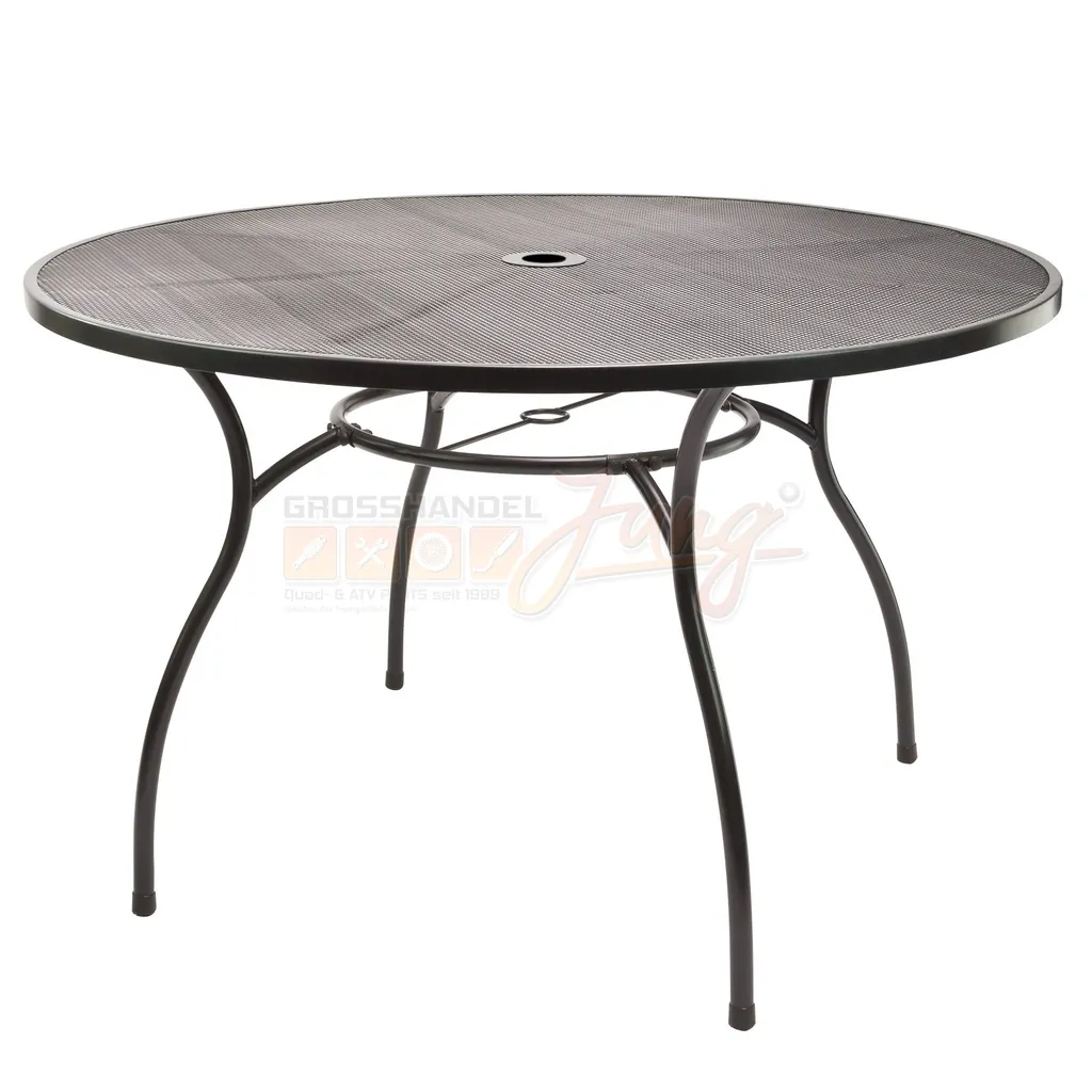 Table à manger d'extérieur Las Vegas en métal anthracite pour terrasse