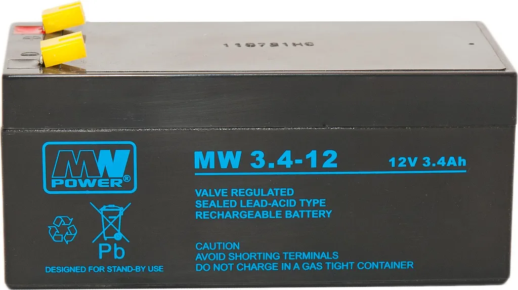 Batterie 12V 3.4Ah pour onduleur et alimentation de secours coupure