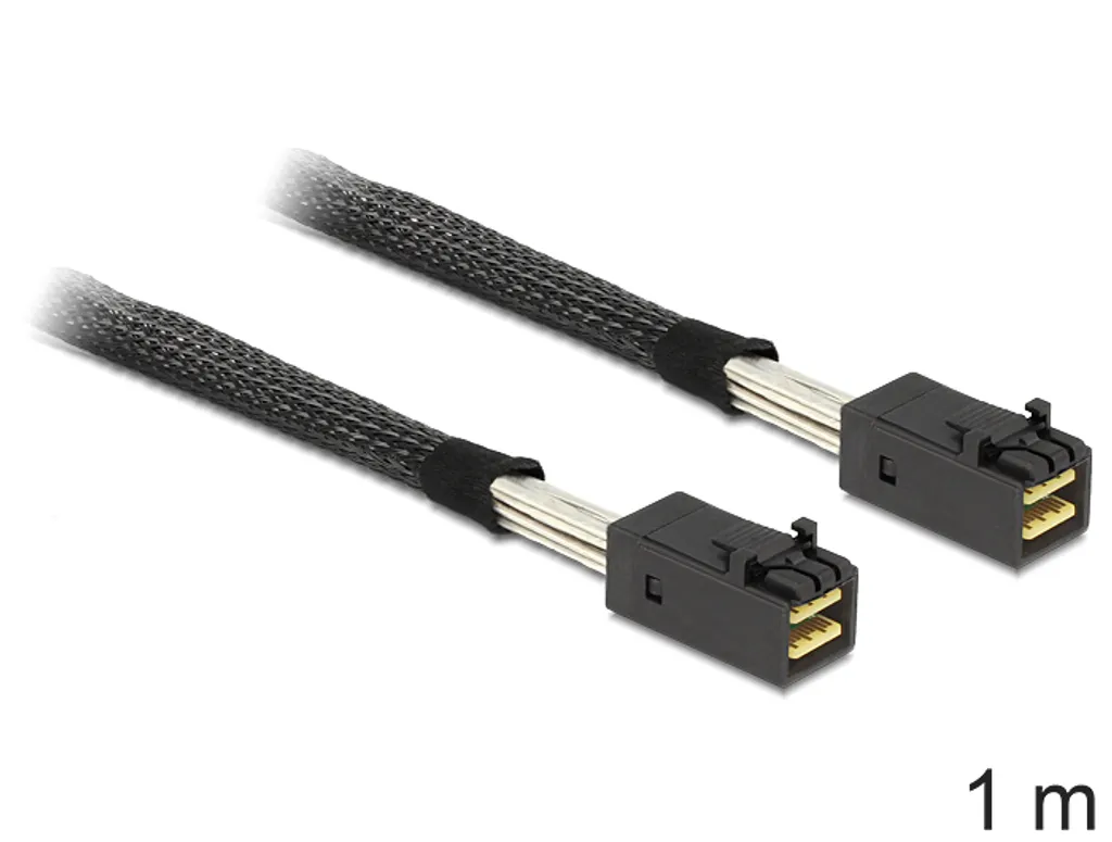 Câble Interne Mini SAS HD SFF-8643 Mâle-Mâle 1m pour Stockage RAID