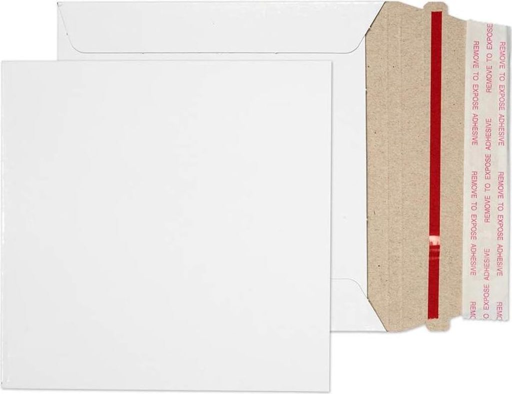 125 x 125 mm All Board Umschläge (PPA0-RS) Weiß - Packung von 200 - Blake Pure Packaging Umschläge