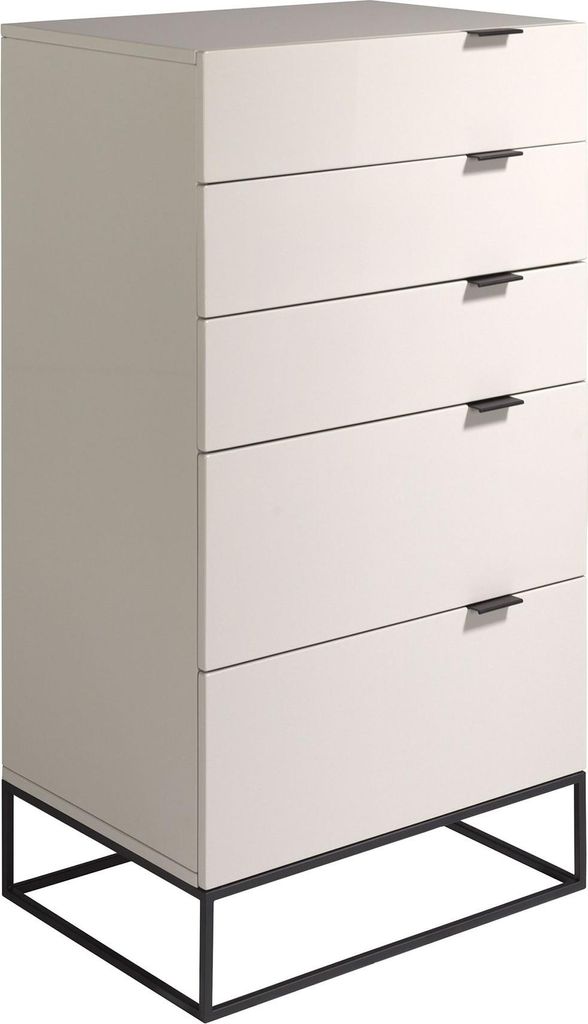 Angel Cerdá Chiffonier graues Holz und schwarzer Stahl 7019