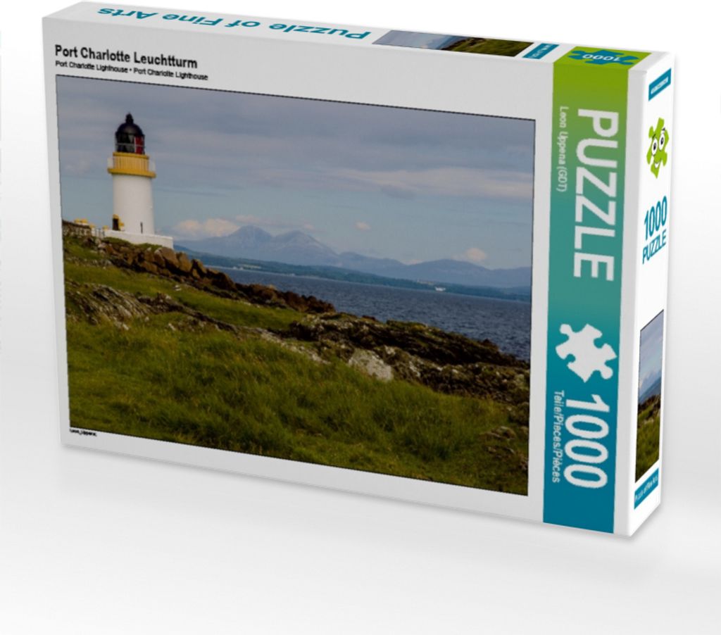 Calvendo Port Charlotte Leuchtturm 1000 Teile Puzzle quer 640x480mm, Uppena (GDT) Leon; 7367099