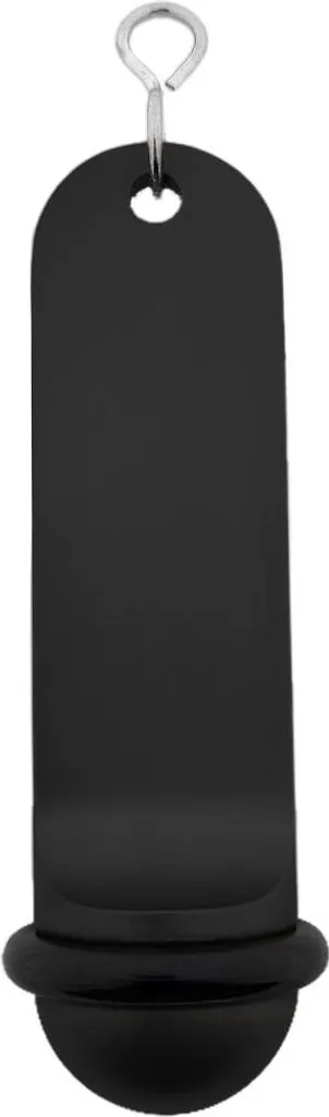 CombiCraft Blanco Big Classic Portachiavi Hotel in Alluminio Nero 105x30 mm - 5 Pezzi