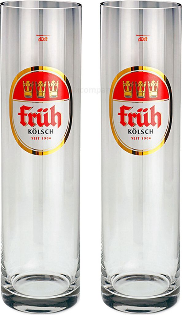 Früh Kölsch Biergläser / Gläser / Stangen Set - 2x 0,2l Produktbild 
