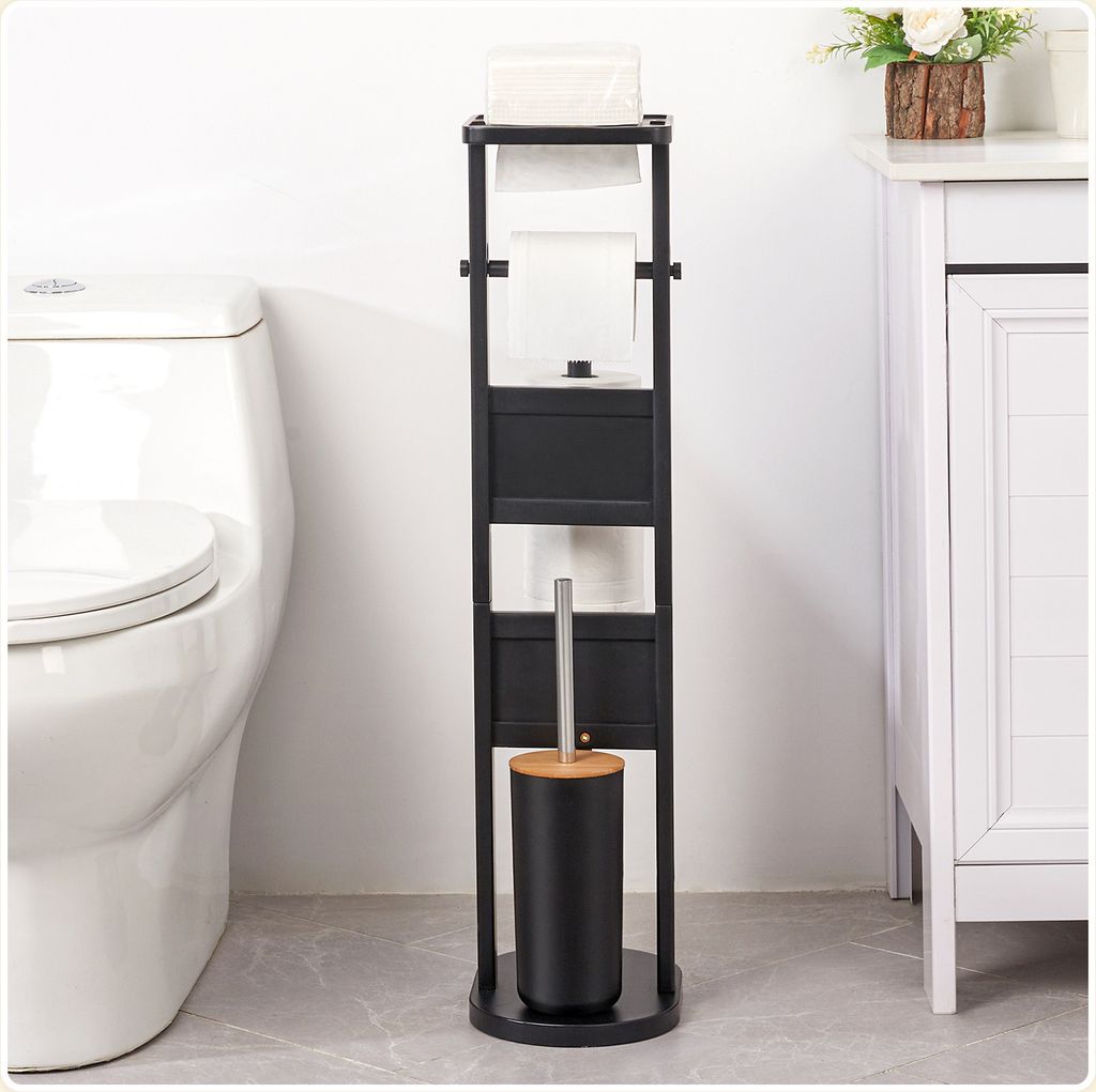Yorbay Stand WC-Garnitur aus Bambus , mit Produktbild 3