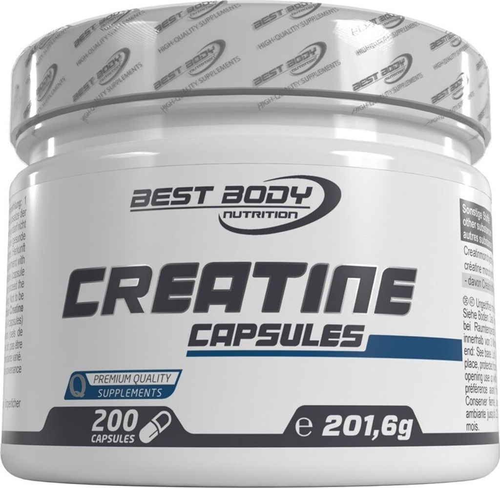 Best Body Nutrition - Creatine Kapseln - 200 Stück/Dose