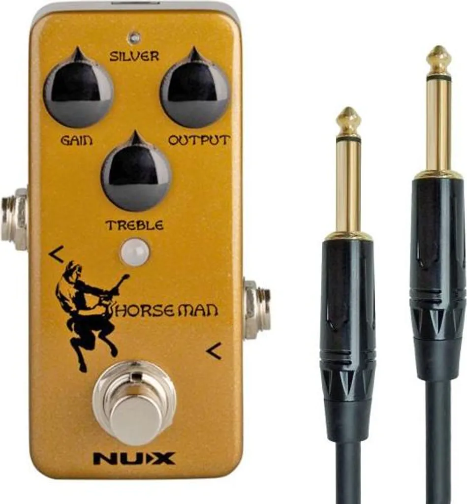Pédale Overdrive NUX Horseman NOD-1 Effet Guitare avec Câble Inclus