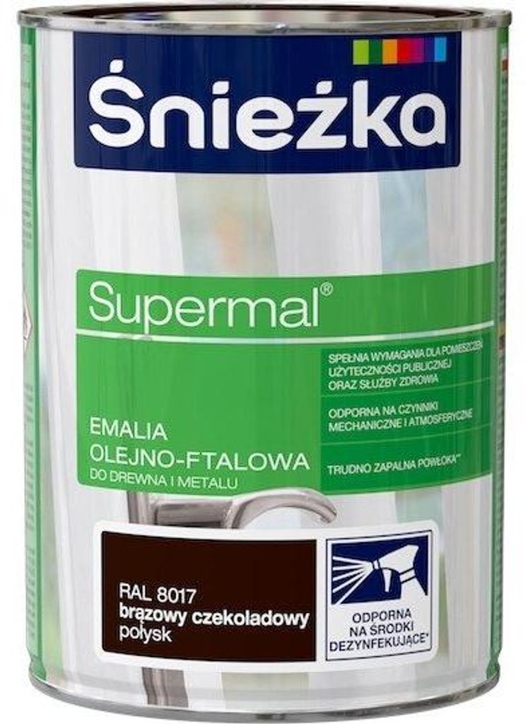Alkyd-Emaillelack glänzend RAL 8017 Schokoladenbraun 0,8 L für Holz & Metall