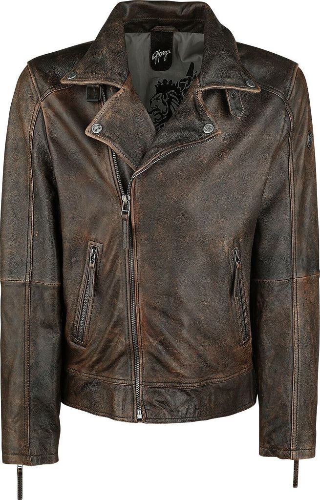 Mauritius Lederjacke Herren Marvin Slim Fit LANTV braun 4XL Produktbild 