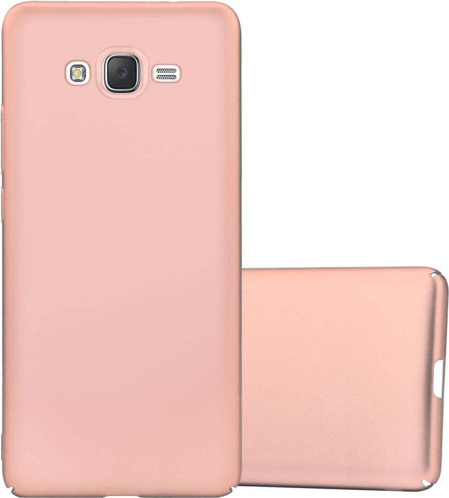Cadorabo Hülle für Samsung Galaxy J7 2015 Schutzhülle in Rosa Hard Case Handy Hülle Etui