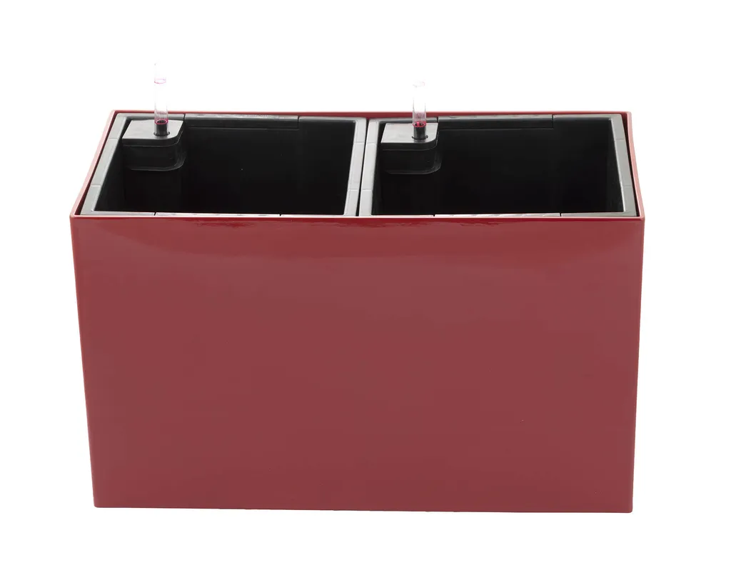 Jardinière auto-arrosante G21 Combi rouge avec réserve d'eau de 56 cm