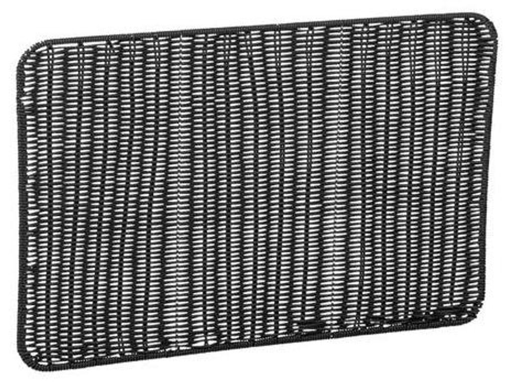 Vassoio di consegna 60 x 40 x 1 cm, nero Immagine del prodotto 