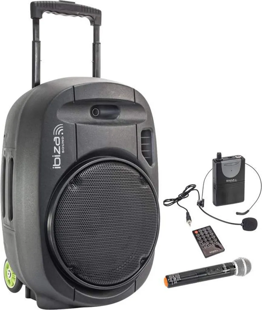 Ibiza Sound PORT15VHF-MKII Enceinte Sono Portable Bluetooth 800W