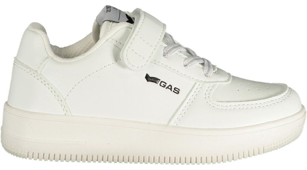 Sportlicher Kinderschuh in Weiß mit Klettverschluss & Elastiksenkeln