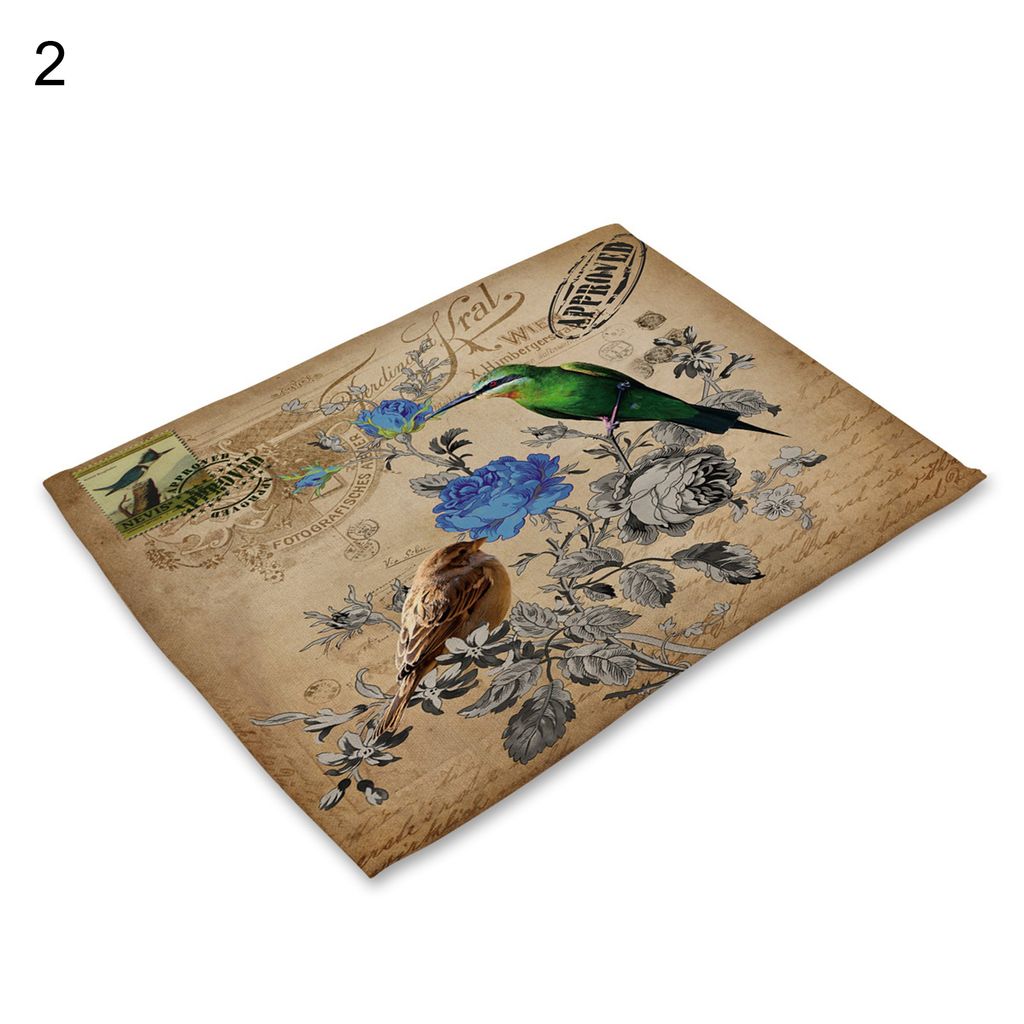 fleckresistent placemat hitzebeständige leinen moderne style butterfly must table matte Haushaltsvorräte-2