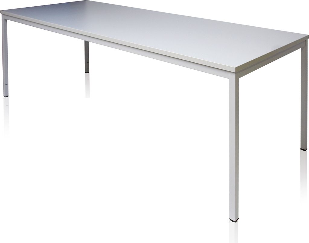 Bürotisch Arctic Wolf | Rechteckig | HxBxT 75x200x80cm | Lichtgrau
