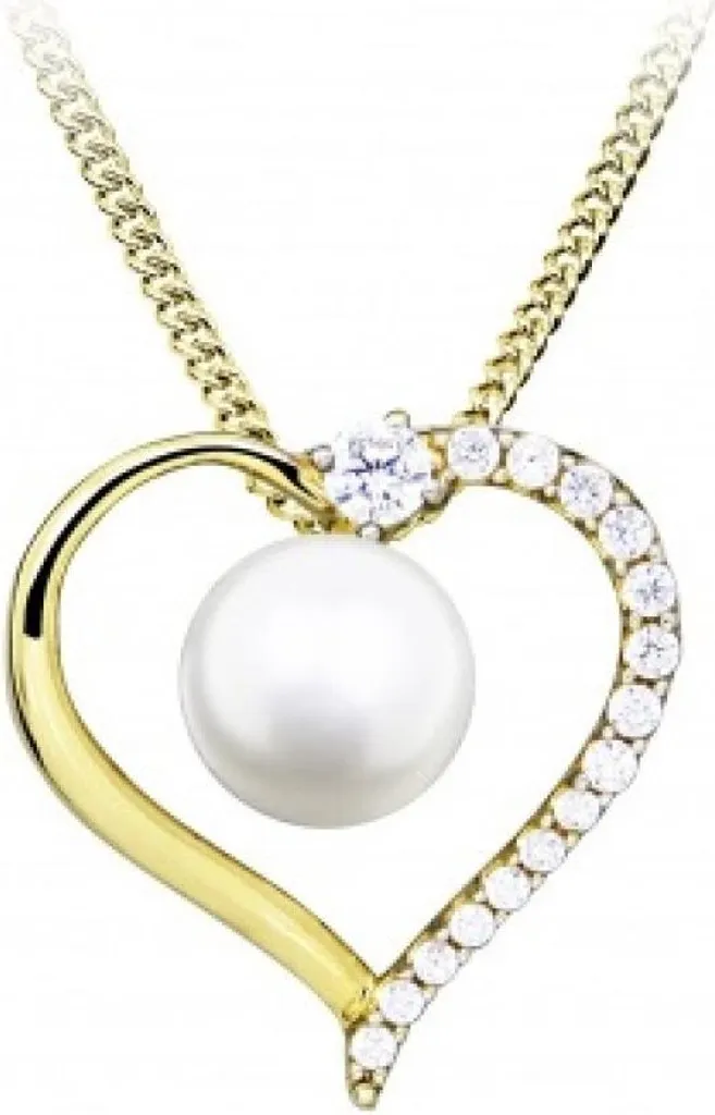 Collier avec pendentif romantique SC517 en métal doré pour femme