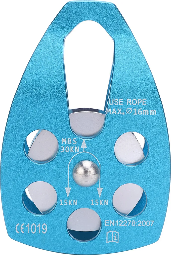 Poulie d'alpinisme en aluminium monobloc haute résistance pour corde
