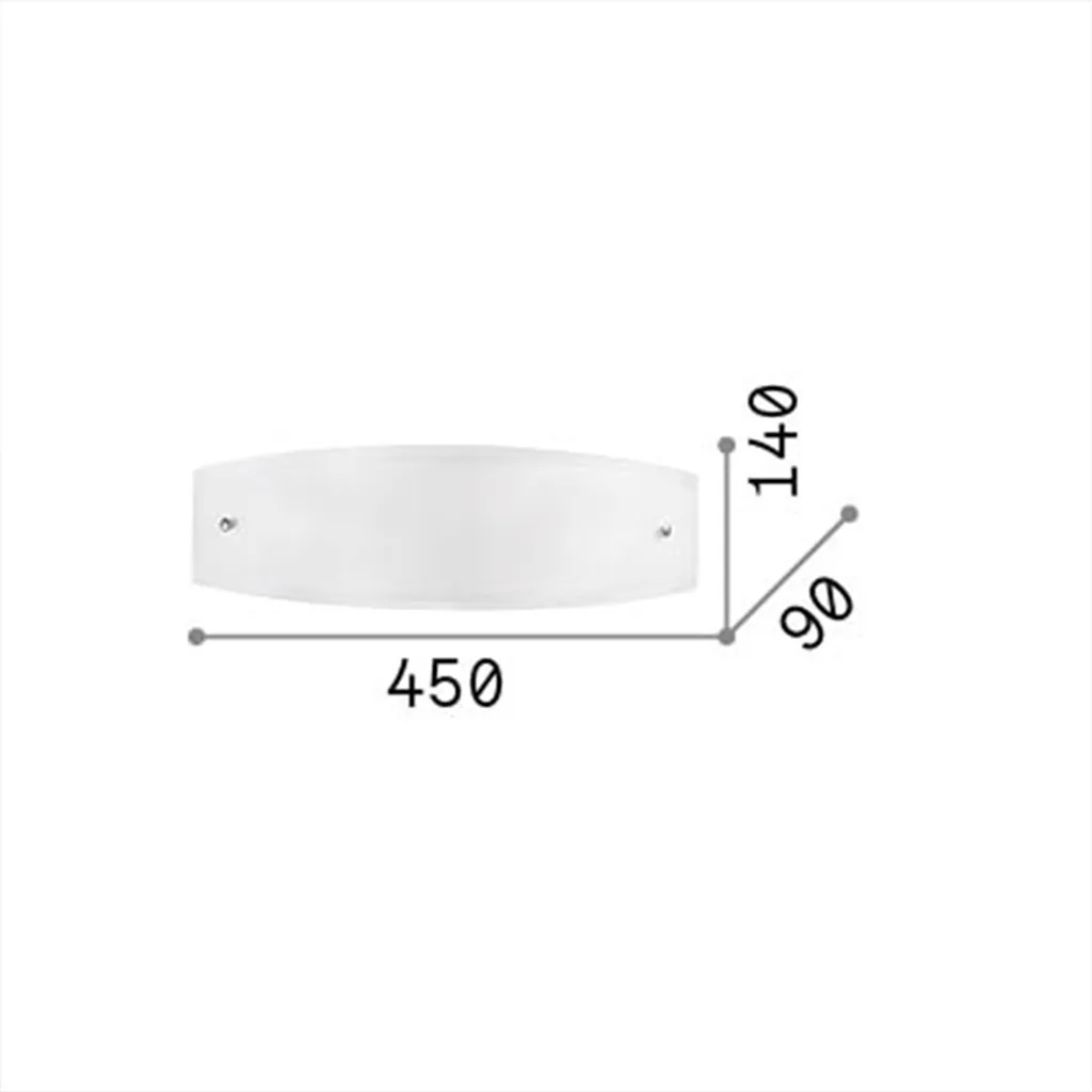 Luminaire mural design blanc ALI à double diffusion de lumière douce - 3