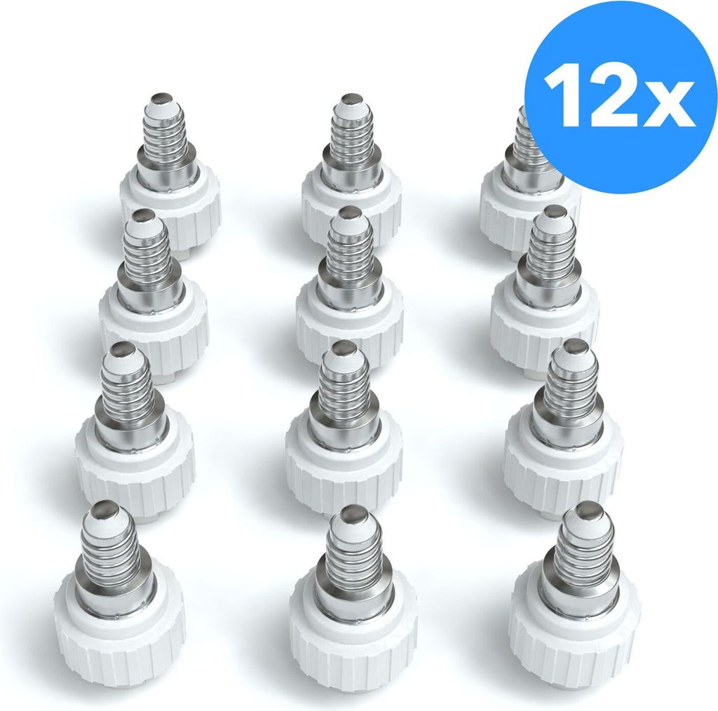 EAZY CASE 12x Lampensockel Adapter (E14->G9) - Konverter E14 Fassung auf G9 Lampenadapter, für LED-/Halogen- und Energiesparlampen Sockeladapter, ...
