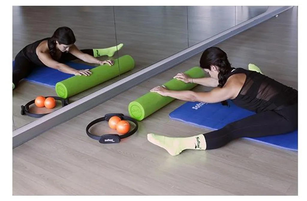 Rouleau Pilates Softee Noir pour Exercices de Gainage et Étirements Dos - 2
