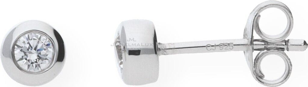 JuwelmaLux Ohrstecker 925 Silber mit Zirkonia JL10-06-0374