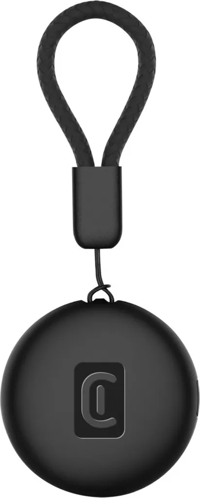 Cellularline Tracy Tag Noir avec Bluetooth et Alarme Sonore Intégrée
