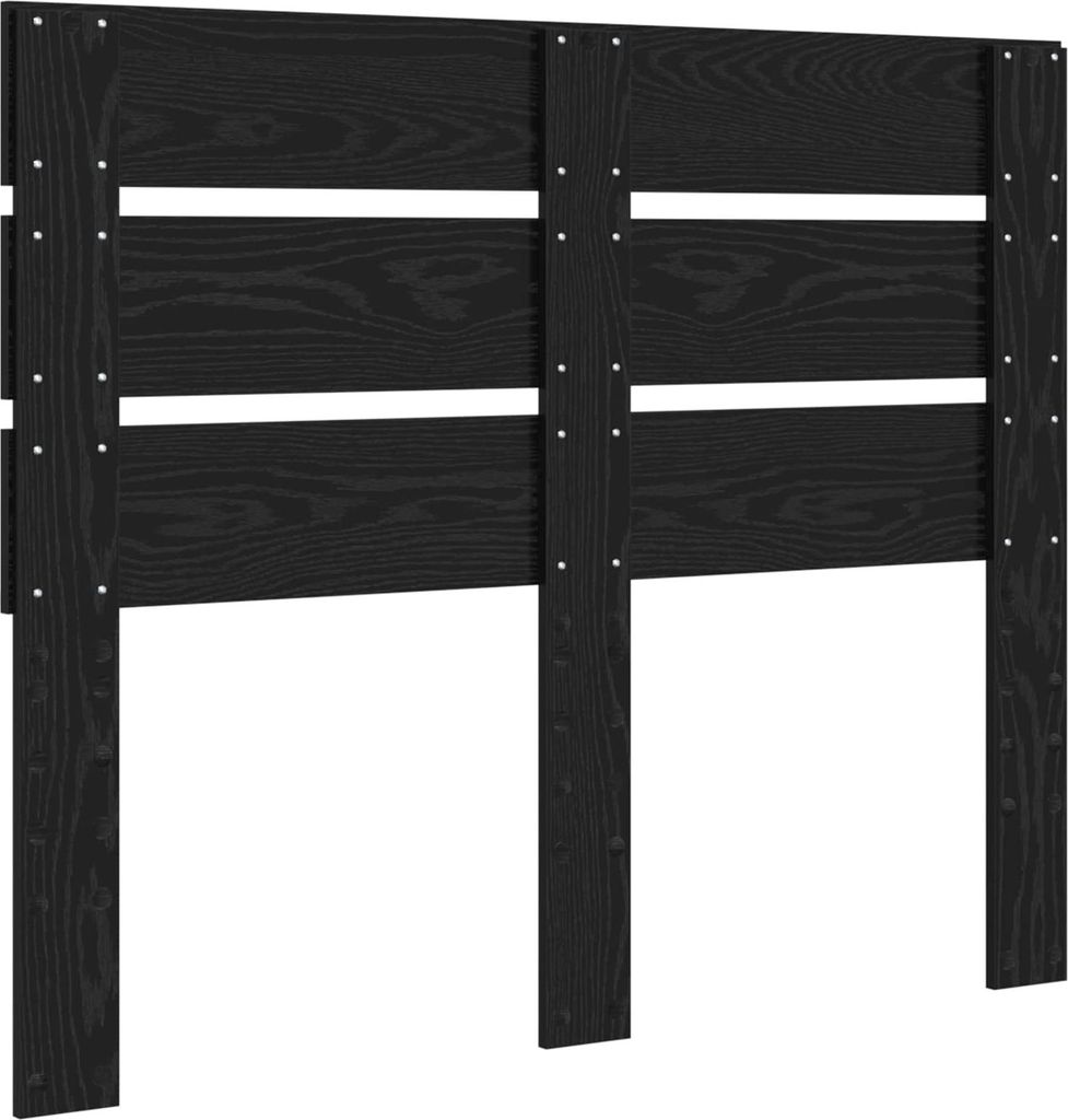 vidaXL Kopfteil Schwarz Eichen-Optik 135 cm Holzwerkstoff