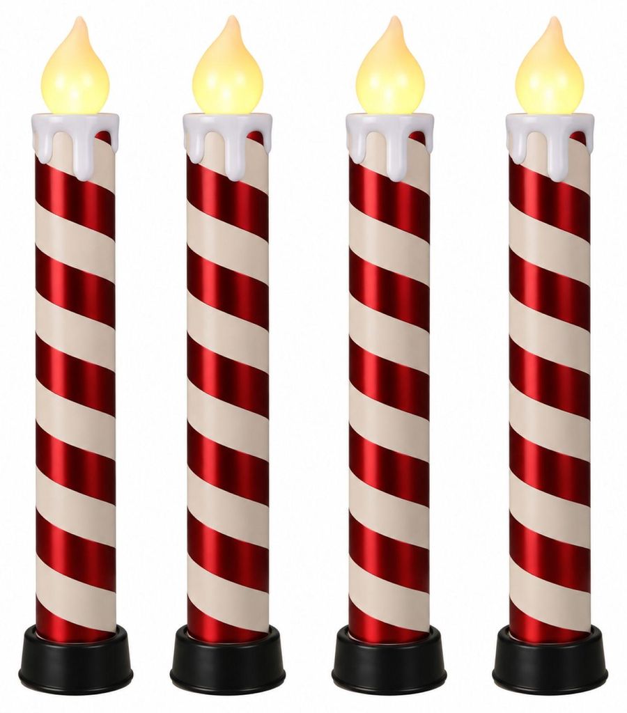 4x LED Candy Kerze 83cm | Outdoor | XXL Zuckerstange Produktbild 
