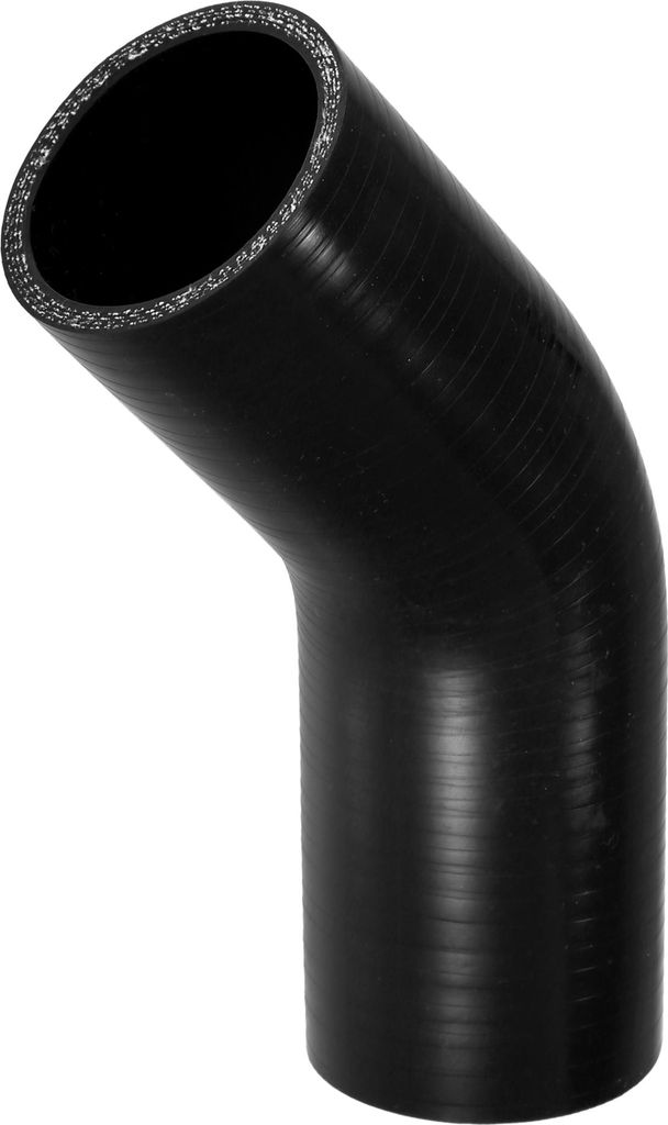 1 Stück 51mm 2,01" ID 90mm 3,54" Länge 45 Grad Schwarzer Autosilikonschlauch Kühlmittelschlauch Universal