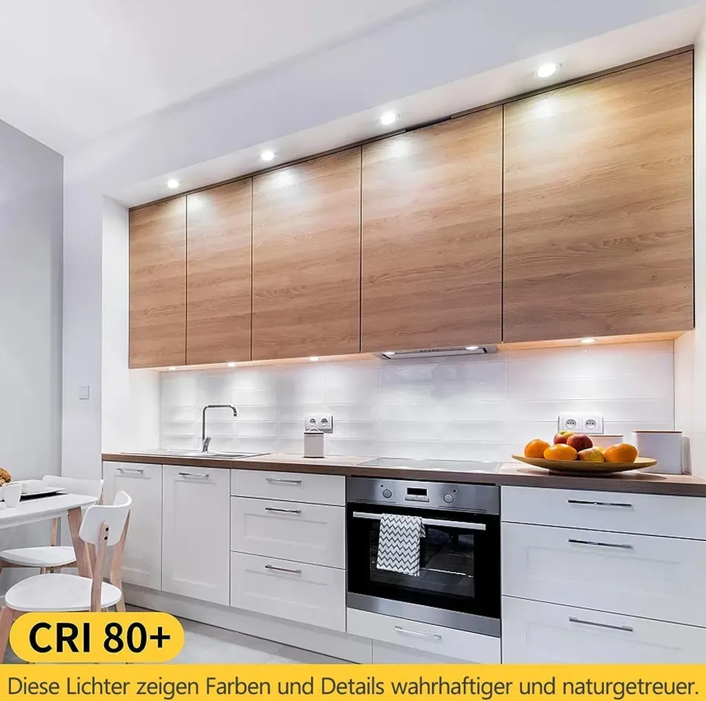 6X 3W Led faretto da incasso piatto bianco naturale 12V Faretti Led Faretti da soffitto Luce da incasso Faretti da soffitto argento per bagno cucina corridoio - 3
