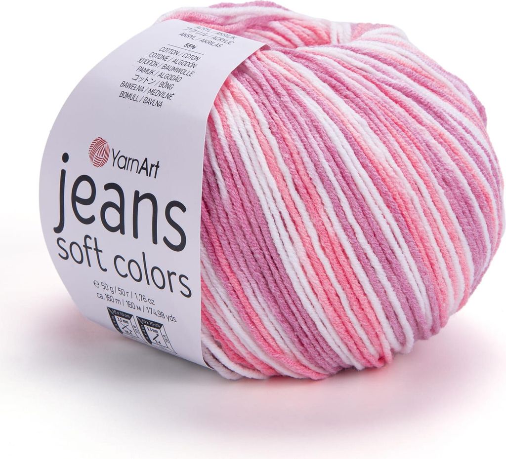 YarnArt Jeans Soft Colors 6206 - Weiche Baumwollmischung Produktbild 