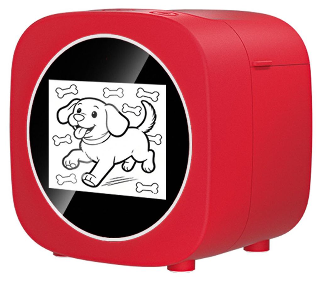 AI Drawing Thermal Printer with Voice Recognition Childrens Printer 6 Style Options Built in Battery AI Doodle 24 Languages Support