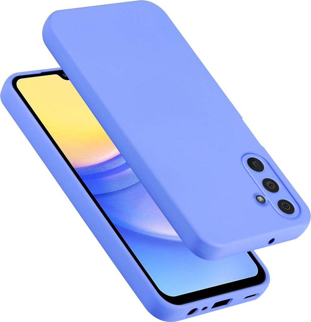 Cadorabo Hülle für Samsung Galaxy A15 Hülle Silikon Handyhülle Case aus flüssigem Silikon, Kratzfeste und stoßfeste Schutzhülle für Samsung...