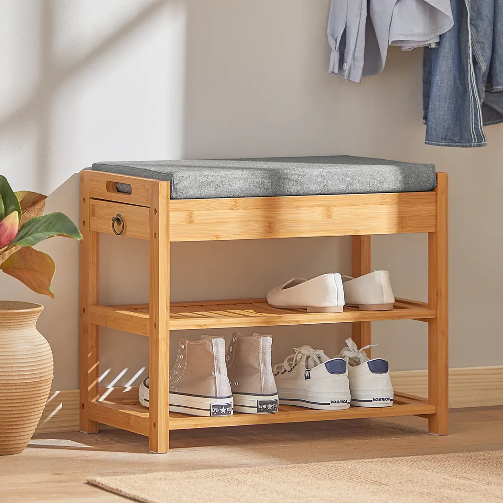 Banc de Rangement pour Chaussures Idéal pour se Chausser sans Effort