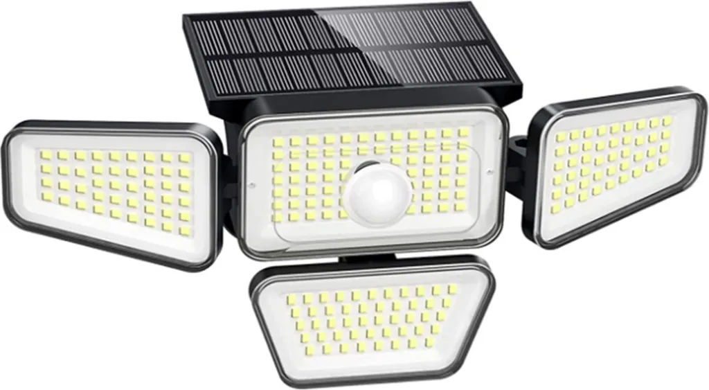 Éclairage de Jardin Solaire 270 LED Grand Angle et Capteur de Présence