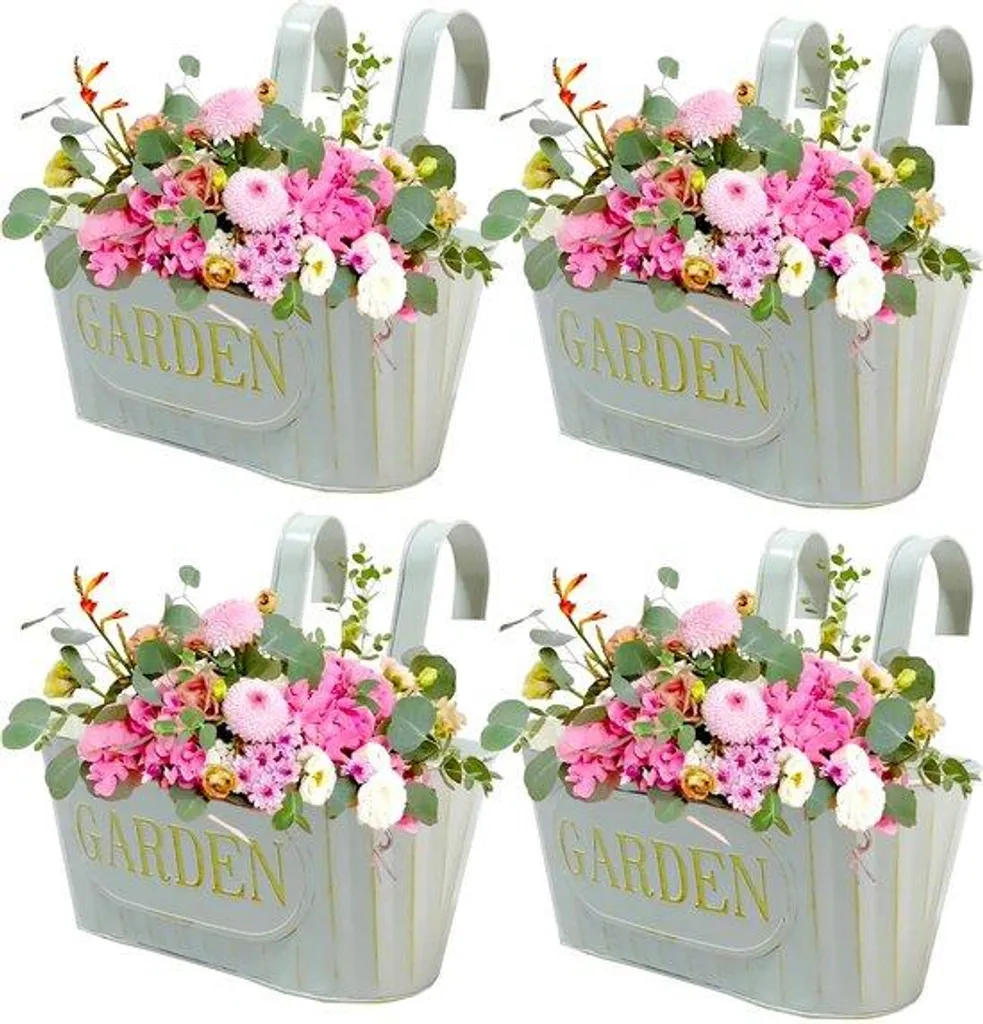 Pots de fleurs pour herbes aromatiques et plantes balcon vintage