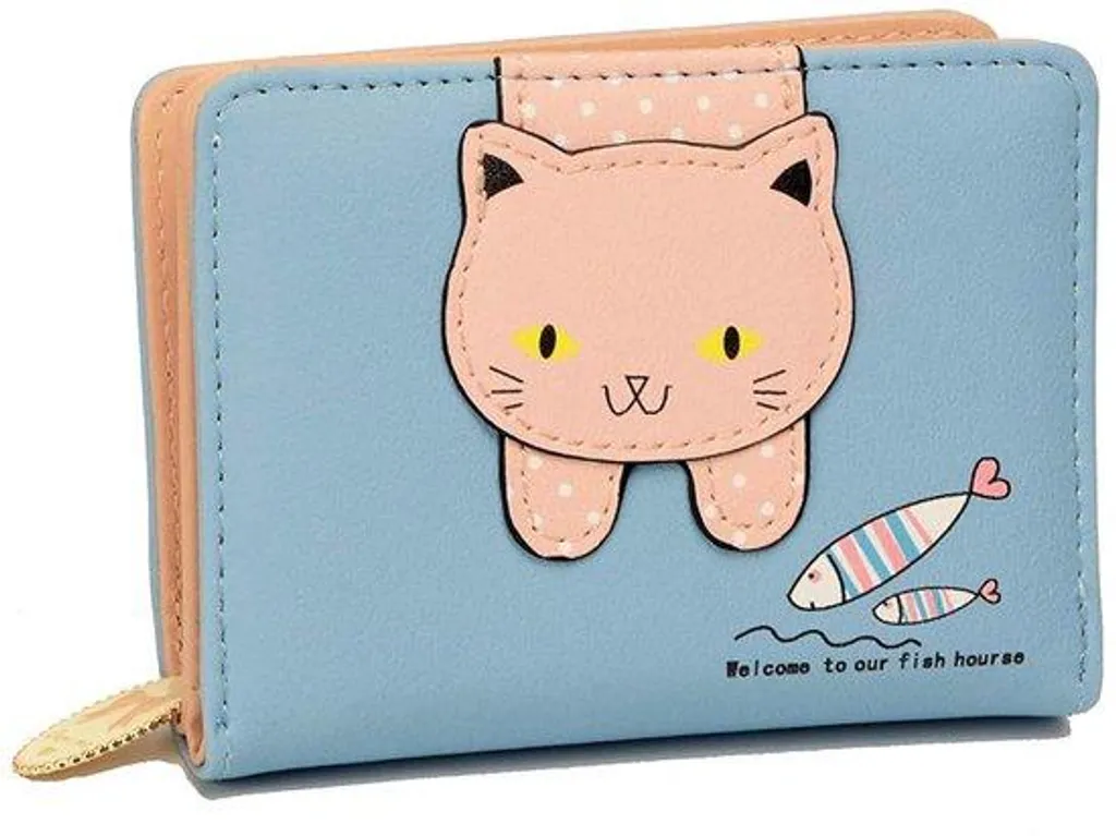 Fini les poches déformées avec ce mini portefeuille bleu en cuir fin