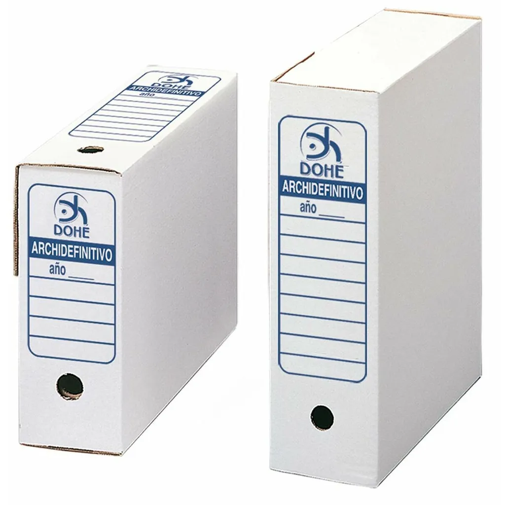 Finissez-en avec le désordre : Boîte de fichiers A4 DOHE Blanc lot 50