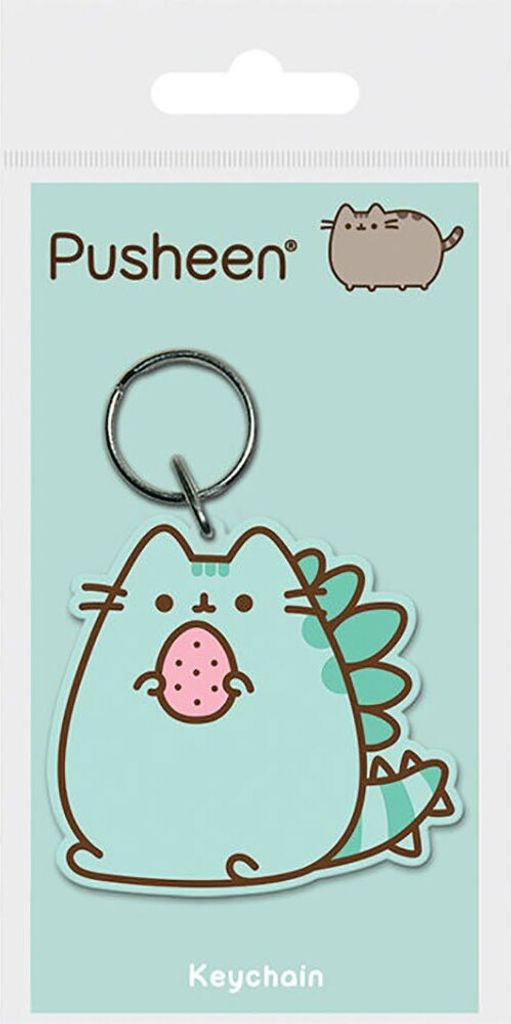 Porte-clés en caoutchouc, Pusheenosaurus Image du produit 