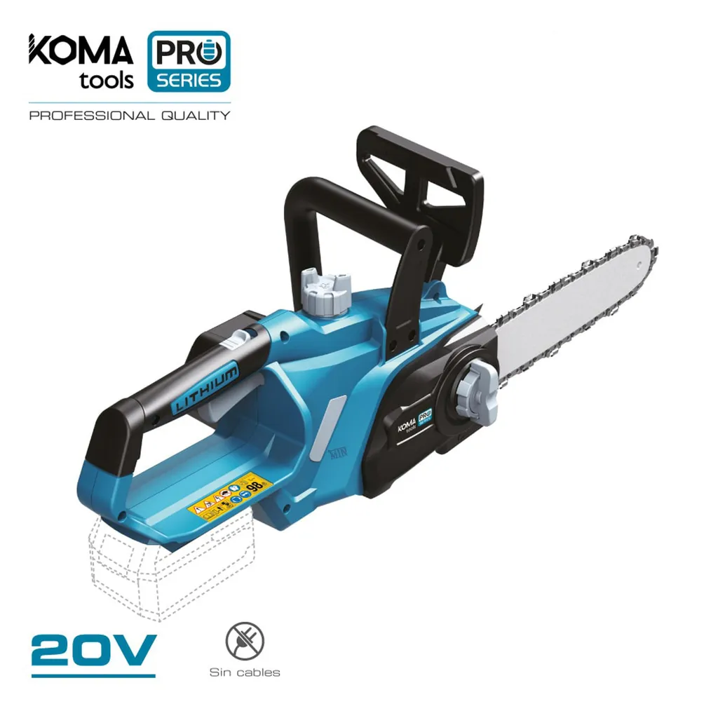 Tronçonneuse sans fil 20V pour l'entretien facile du jardin - Koma Tools Pro