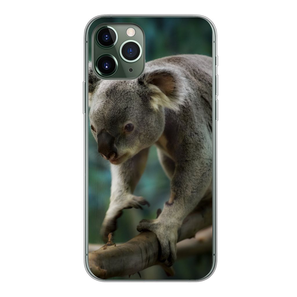 MuchoWow Handyhülle Schutzhülle Hülle für iPhone 11 Pro Koala - Baum - Klettern - Kinder - Jungen - Mädchen Silikon Softcase Handy Hülle - ...